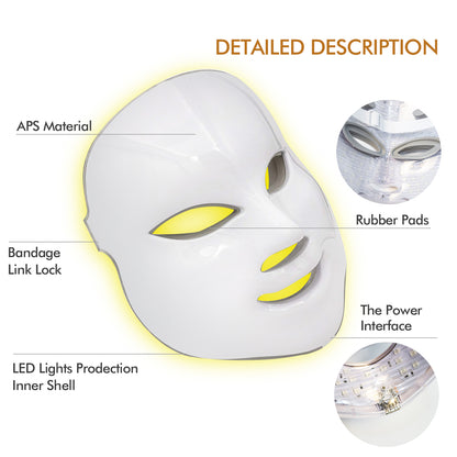 7 Colors LED Light Photon Face Mask