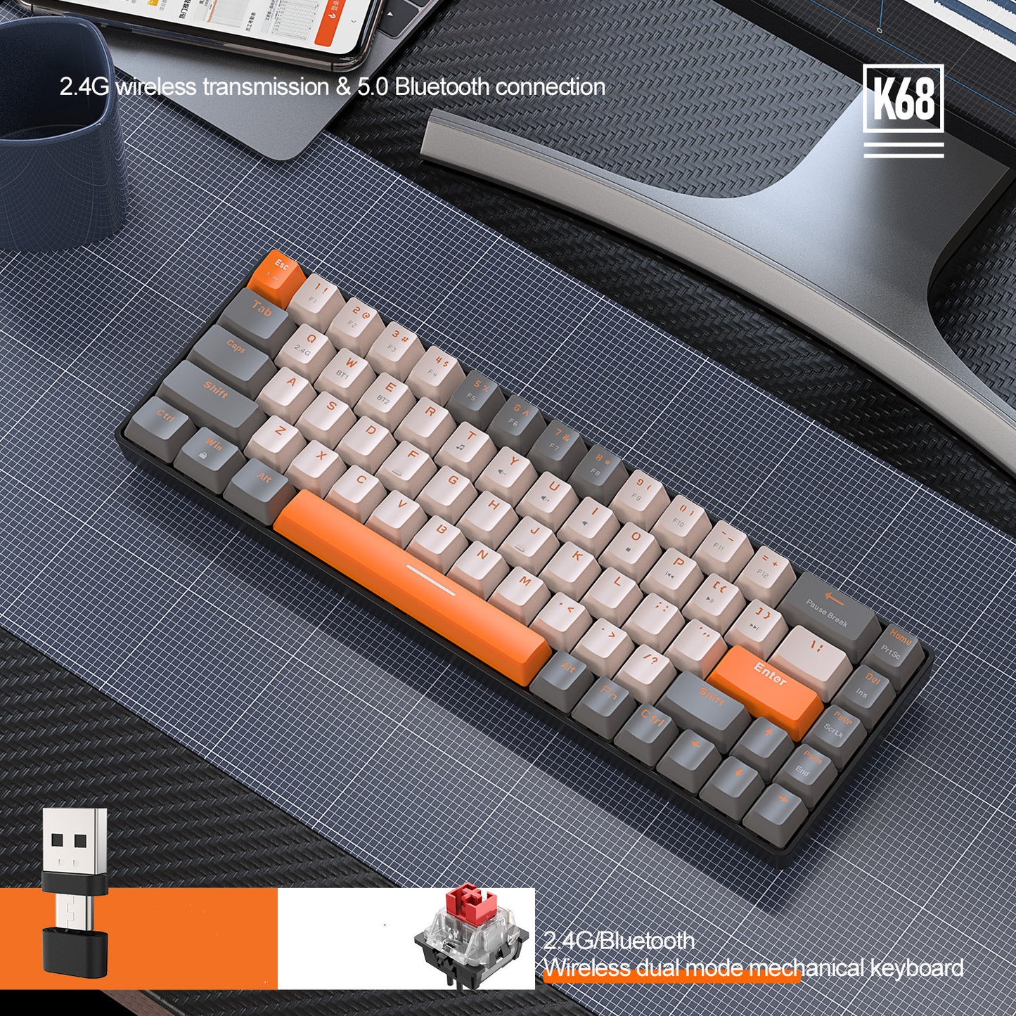 Bluetooth Backlit Mechanical Keyboard