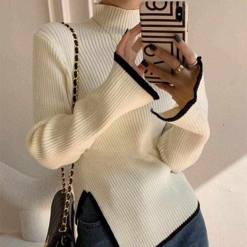 Turtleneck All Match Western Style Sweater Knitwear