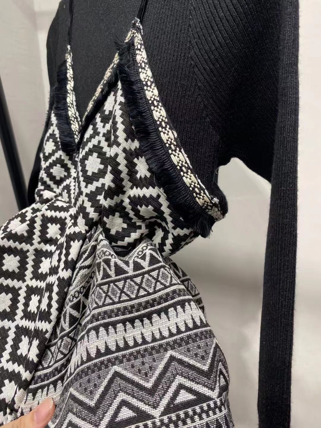 Aztec Embroidery Pullover