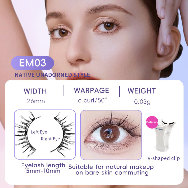 Magnetic Suction Natural Eyelashes