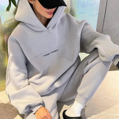 Think About Hoodie Set