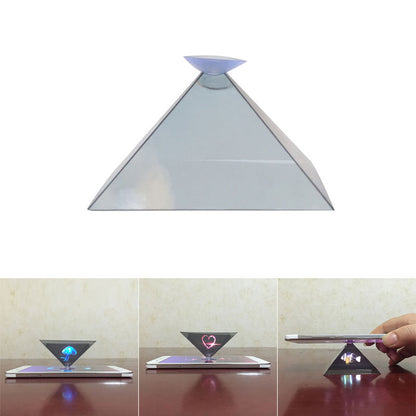 DIY Holographic 3D Projector Pyramid Virtual Stereo Naked Eye