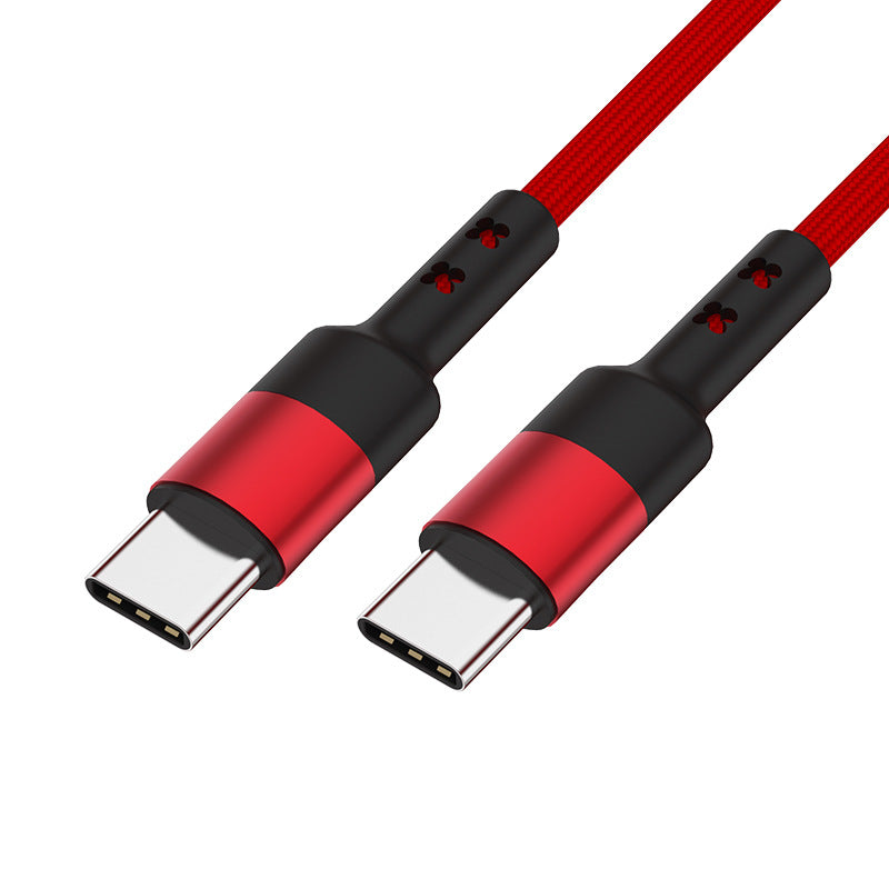 Double Head Type C Data Cable PD60W Fast Charging Cable