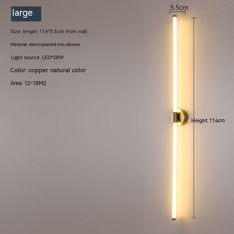 Minimalist Wall Lamp Creative Linear LED Strip Light