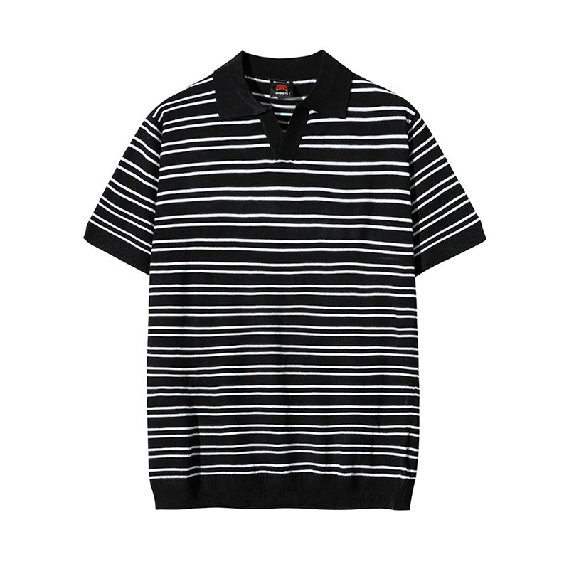 Black Stripe Polo