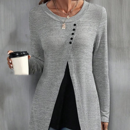 Grey Batwing Pullover