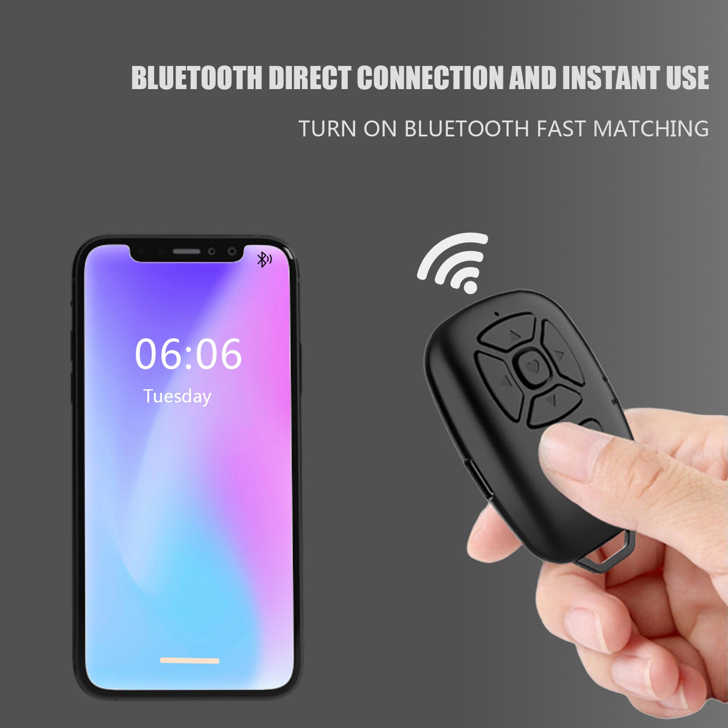 Rechargeable Bluetooth Selfie Remote