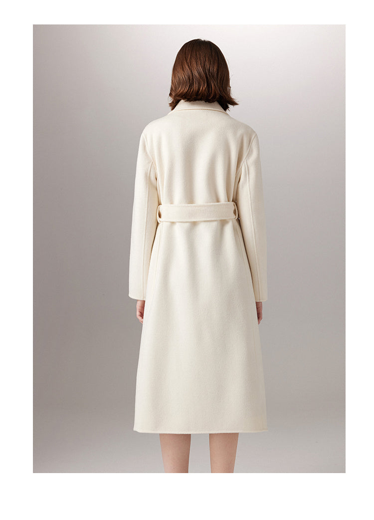 Long Slim-fit Woolen Coat Wool Overcoat Women