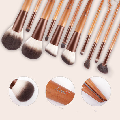 Red Highlight Eye Shadow Eyebrow Brush Makeup Set