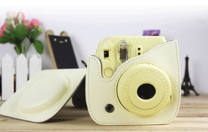 instax camera mini Leather camera bag protect case small pu camera shoulder bag