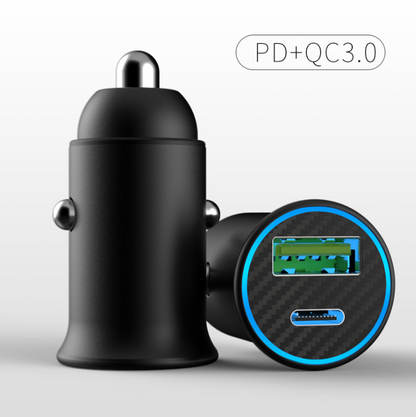 Mini Double USB car charger QC3.0