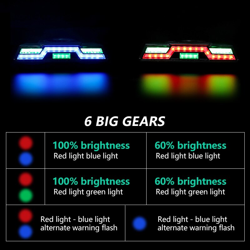 Waterproof Bicycle Tail Light USB Rechargeable Tail Light Bicycle Tail light 3 colors