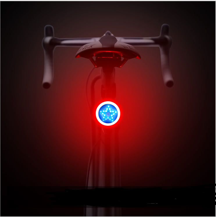 BRIGHT LED USB Charge Bicycle Taillight Multiple Shapes