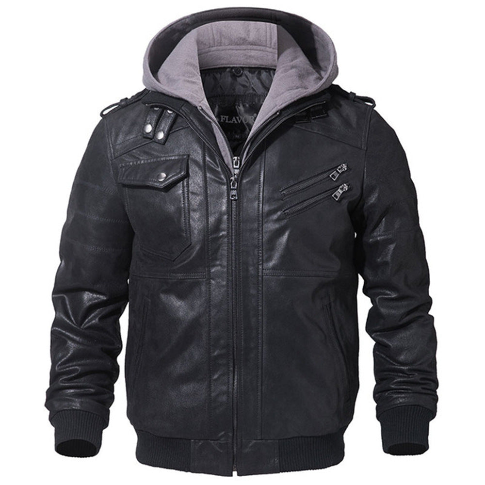 Motorcycle Leather Jacket Slim Fit