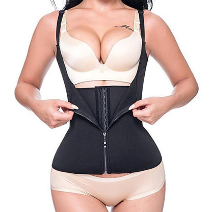 Underwear Zip Up Ladies Slim Corset Waistband Bodycon Shapewear