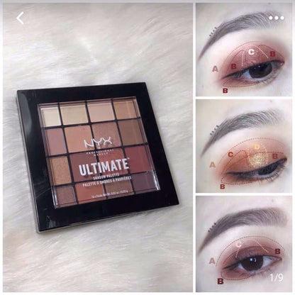 16 color earth color eye shadow plate