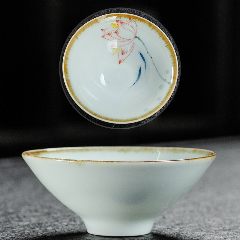 Blue and White Porcelain Tea Cup