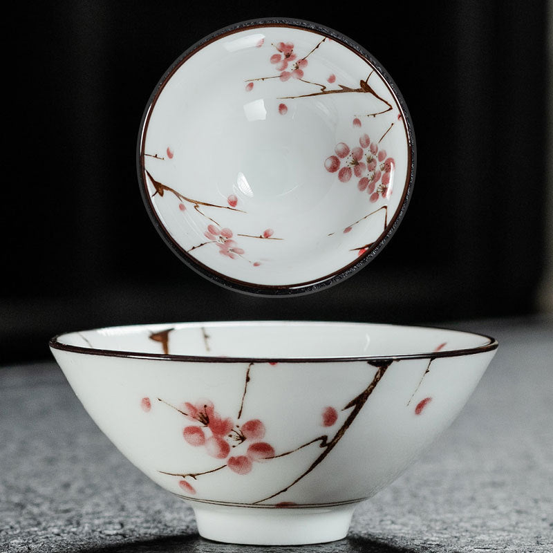 Blue and White Porcelain Tea Cup