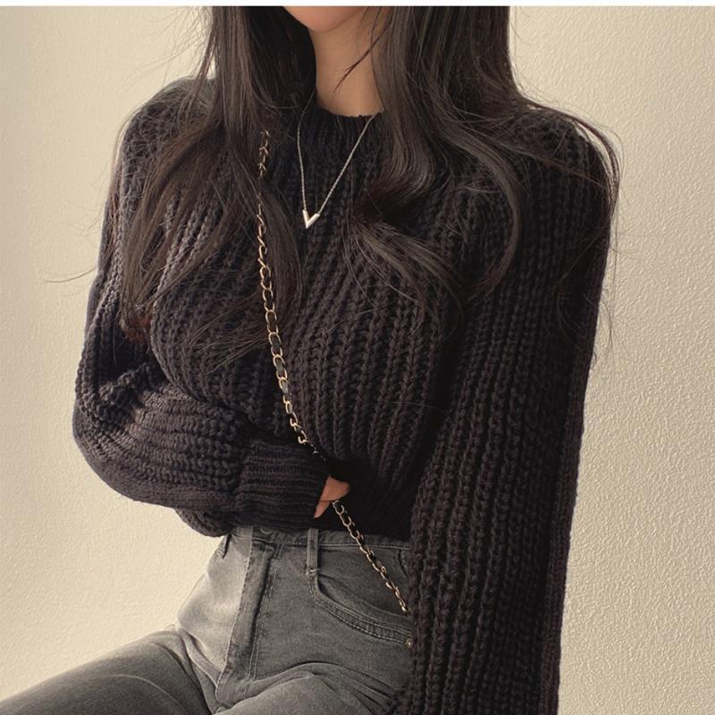 Crew Neck Pullover Sweater