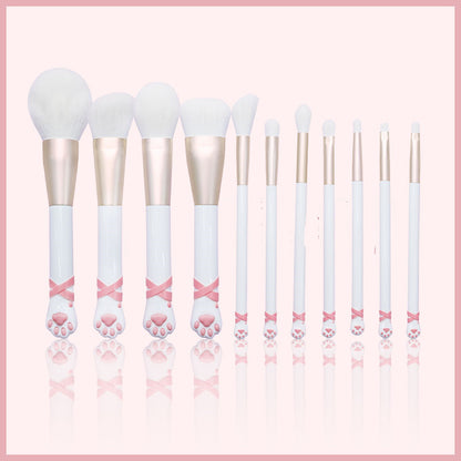 Makeup Brush Set To Brush Eye Shadow And Blush