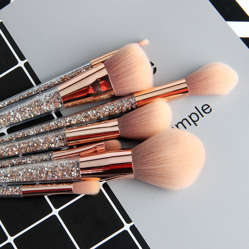 7 diamond handle makeup brushes