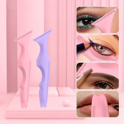 Stylish Reusable Multifunctional Silicone Eyeliner Ruler