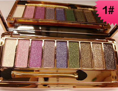 Cosmetics Wholesale Korea Bear Winnie 9 Color Eye Shadow Diamond Bright Colorful Nine Color Eye Shadow Super  In The End