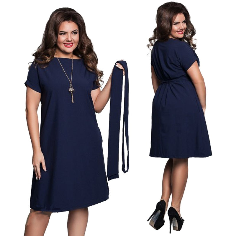 High Waist Medium Length Dress