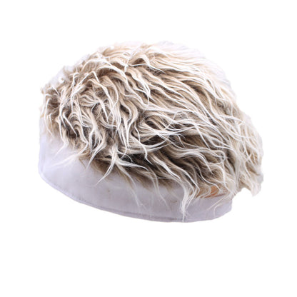 Cotton Brimless Furry Hair Snow Beanie