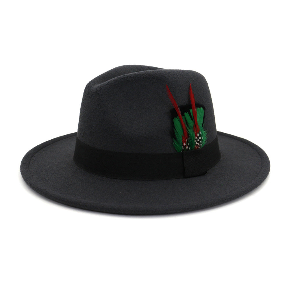 Classic Cotton Feathered Fedora