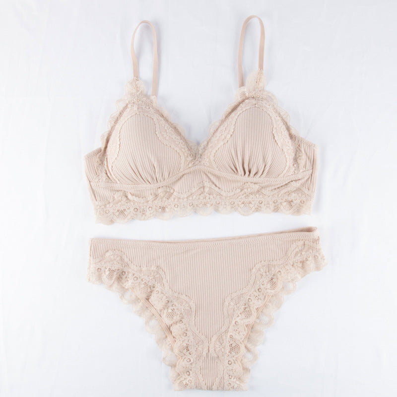 Lace Lining Underwear Set