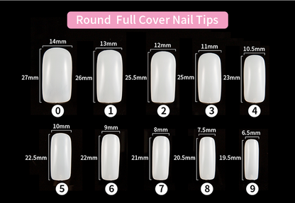 500 Pcs Assorted French nails