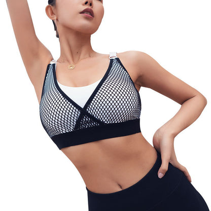 Mesh stitching Activewear Sports Bra