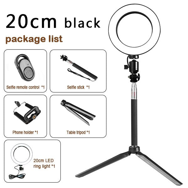 Apple Compatible Tripod Ring Light