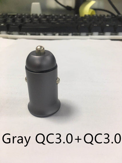 Mini Double USB car charger QC3.0