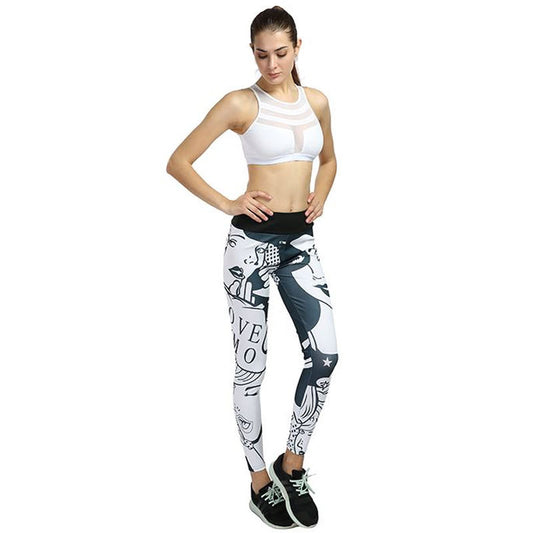 Squat Monster Beast Mode Print Yoga leggings