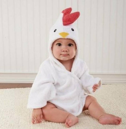 Cartoon Cute Animal Modeling Baby Bath Towels Baby Bathrobes Cotton Children's Bathrobes Baby Hooded