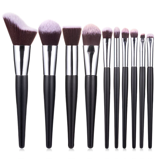 New 10 Wavy Makeup Brush Loose Powder Blush Eye Shadow Brush