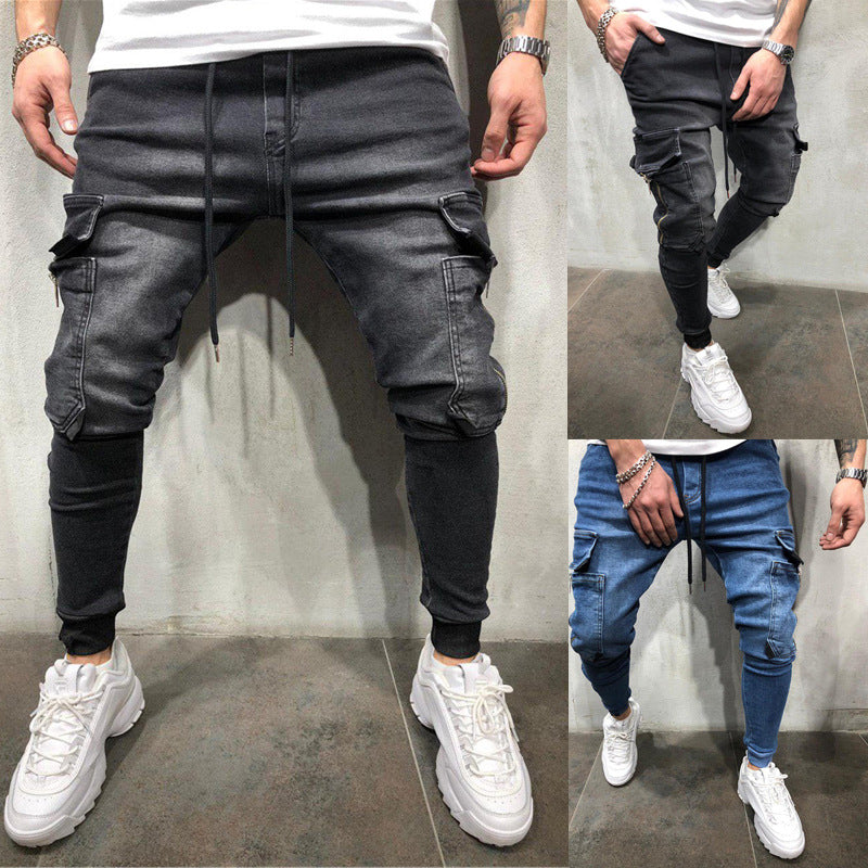 Blue Grey Taper Jeans