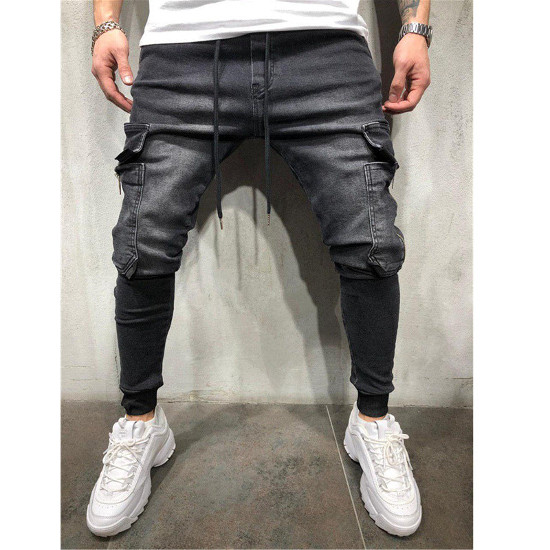 Blue Grey Taper Jeans