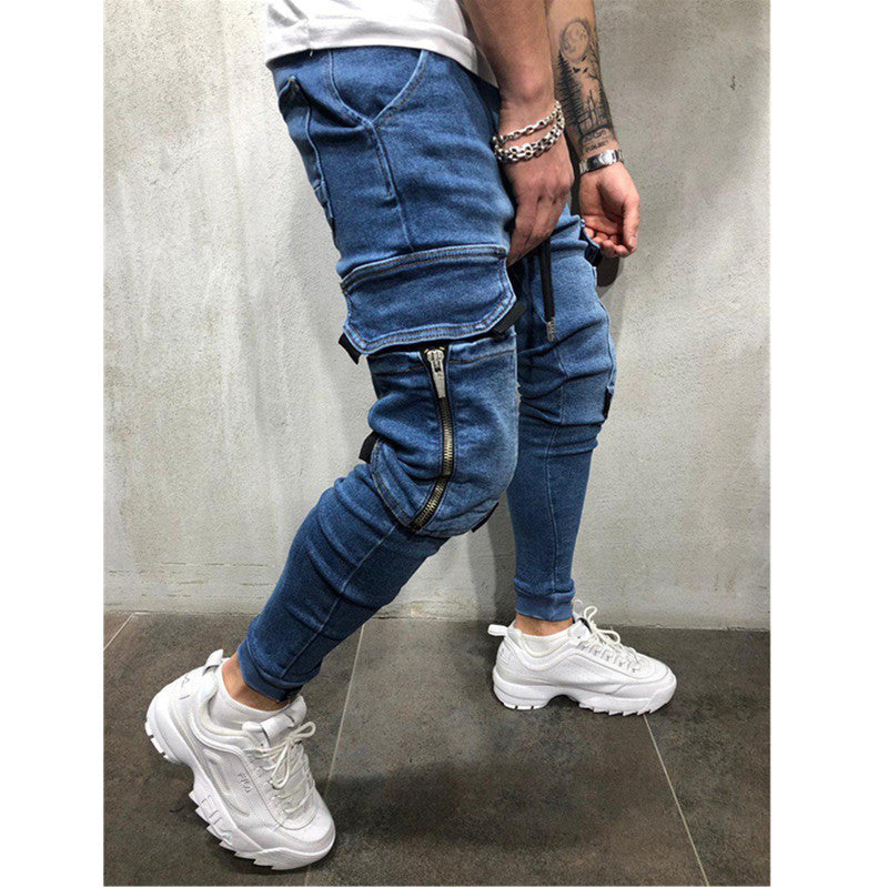 Blue Grey Taper Jeans