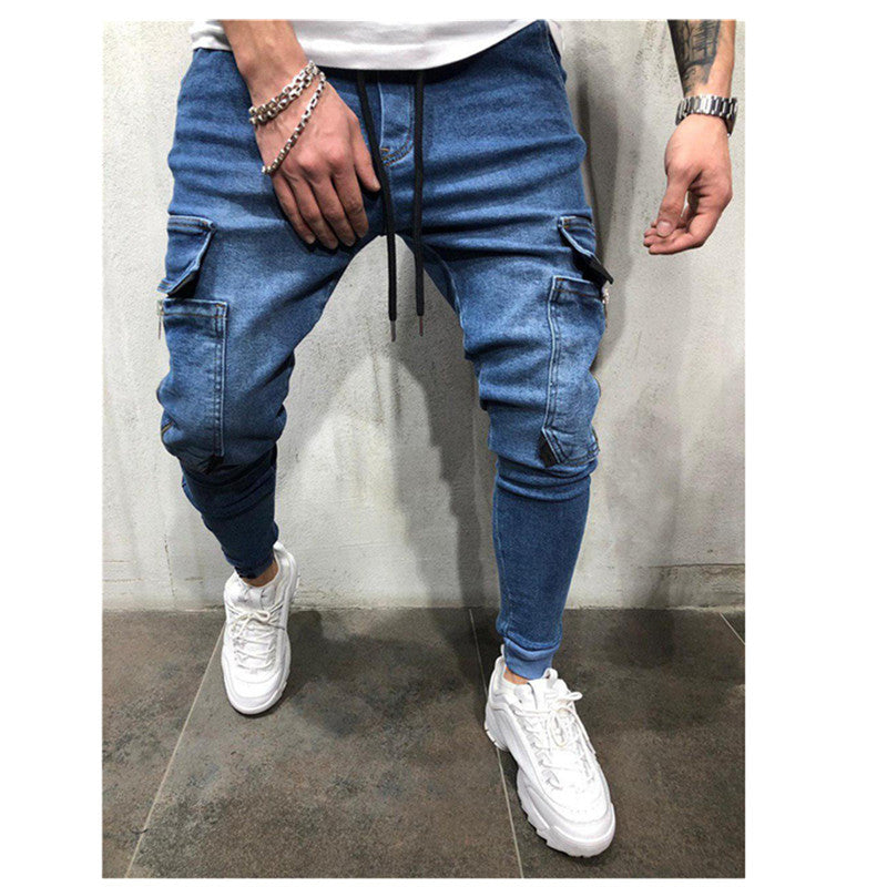 Blue Grey Taper Jeans