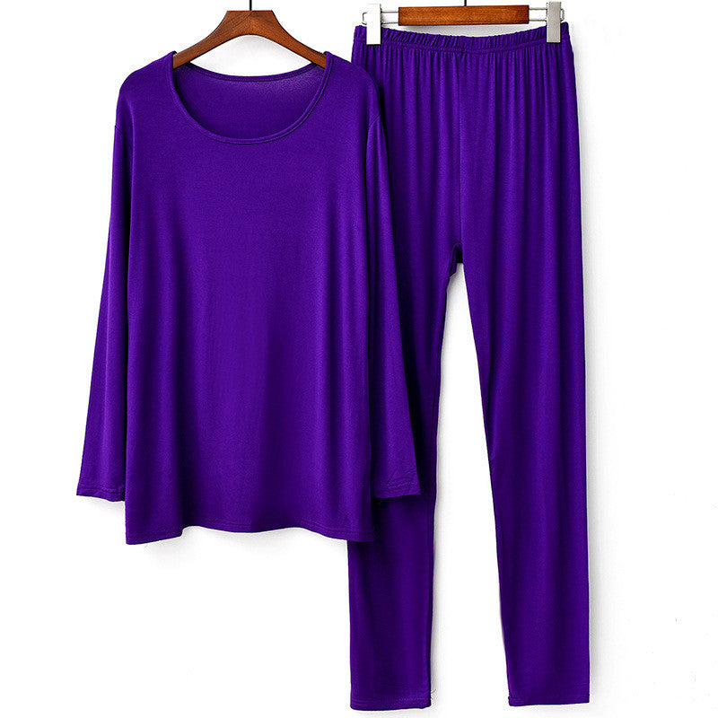 Stretch Thin Long Pants Pajama Lounge Suit