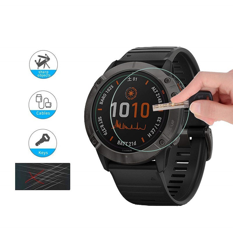 Tempered Glass Film Garmin 6x Pro Watch Screen Protector