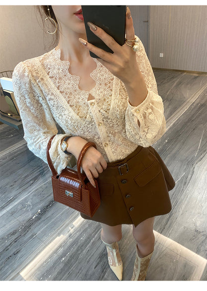 Scalloped Edge Blouse