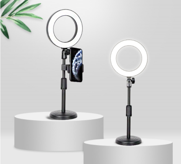 Dual Mobile Phone Desktop Ring Light