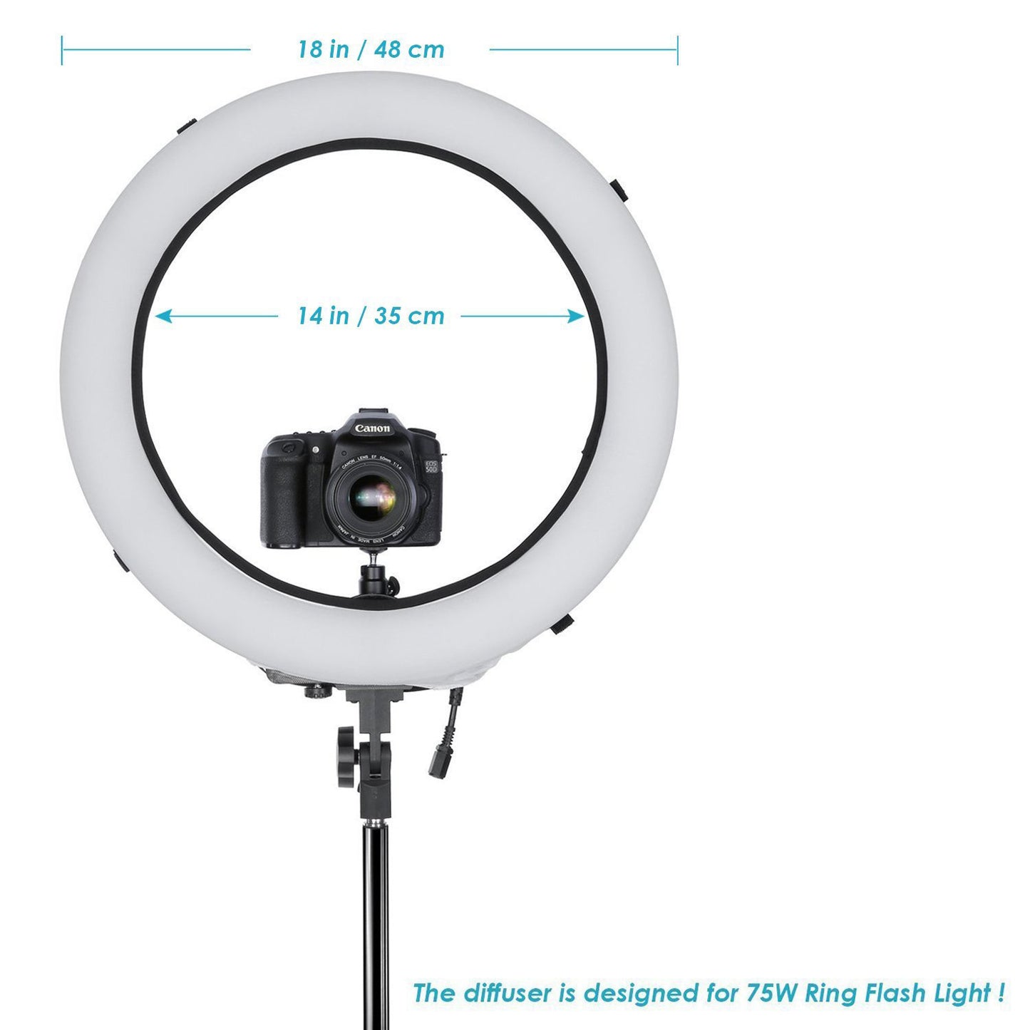 18 Inch Ring Fill Light Diffuser