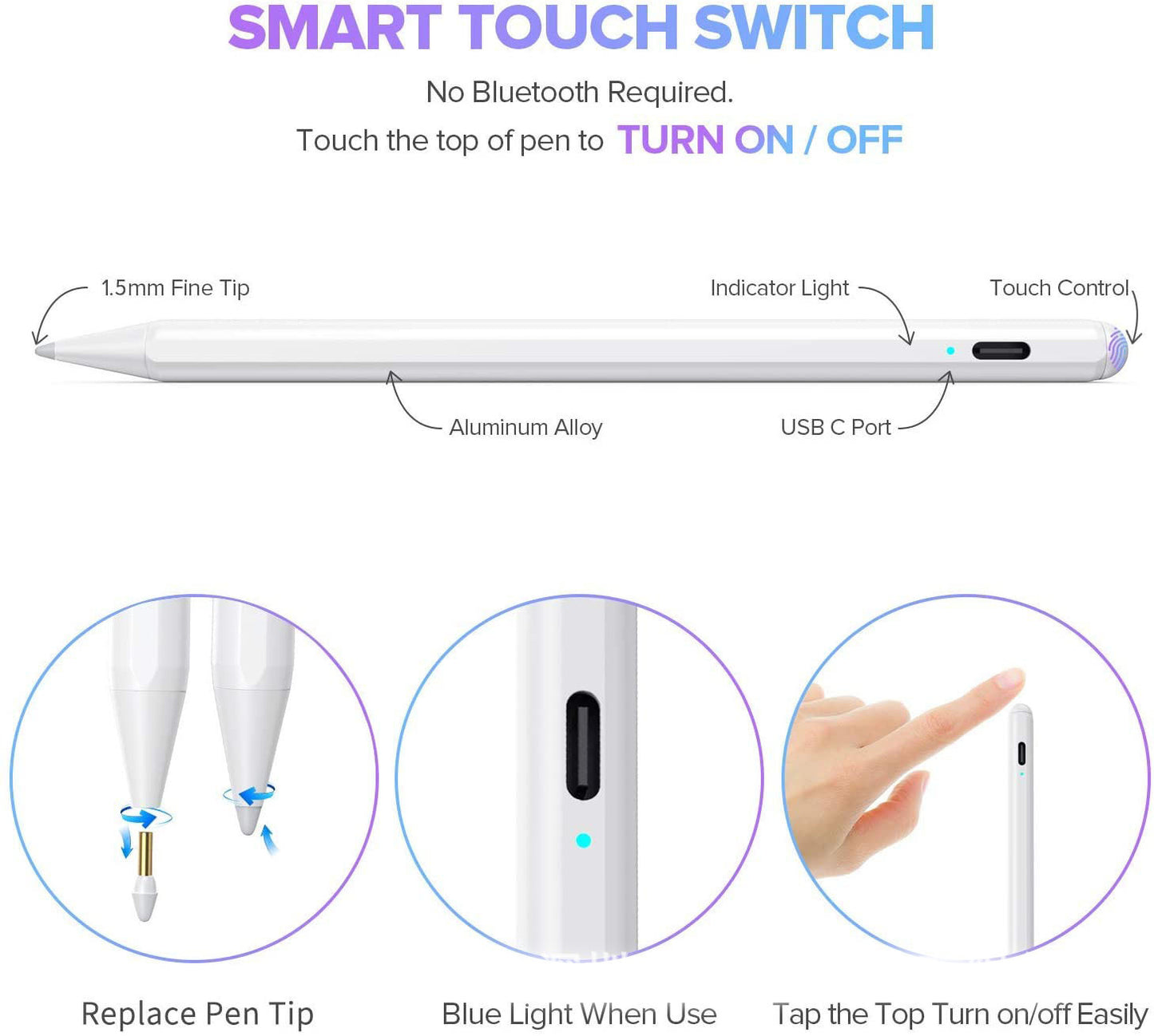 Apple Compatible Active Capacitive Painting Stylus