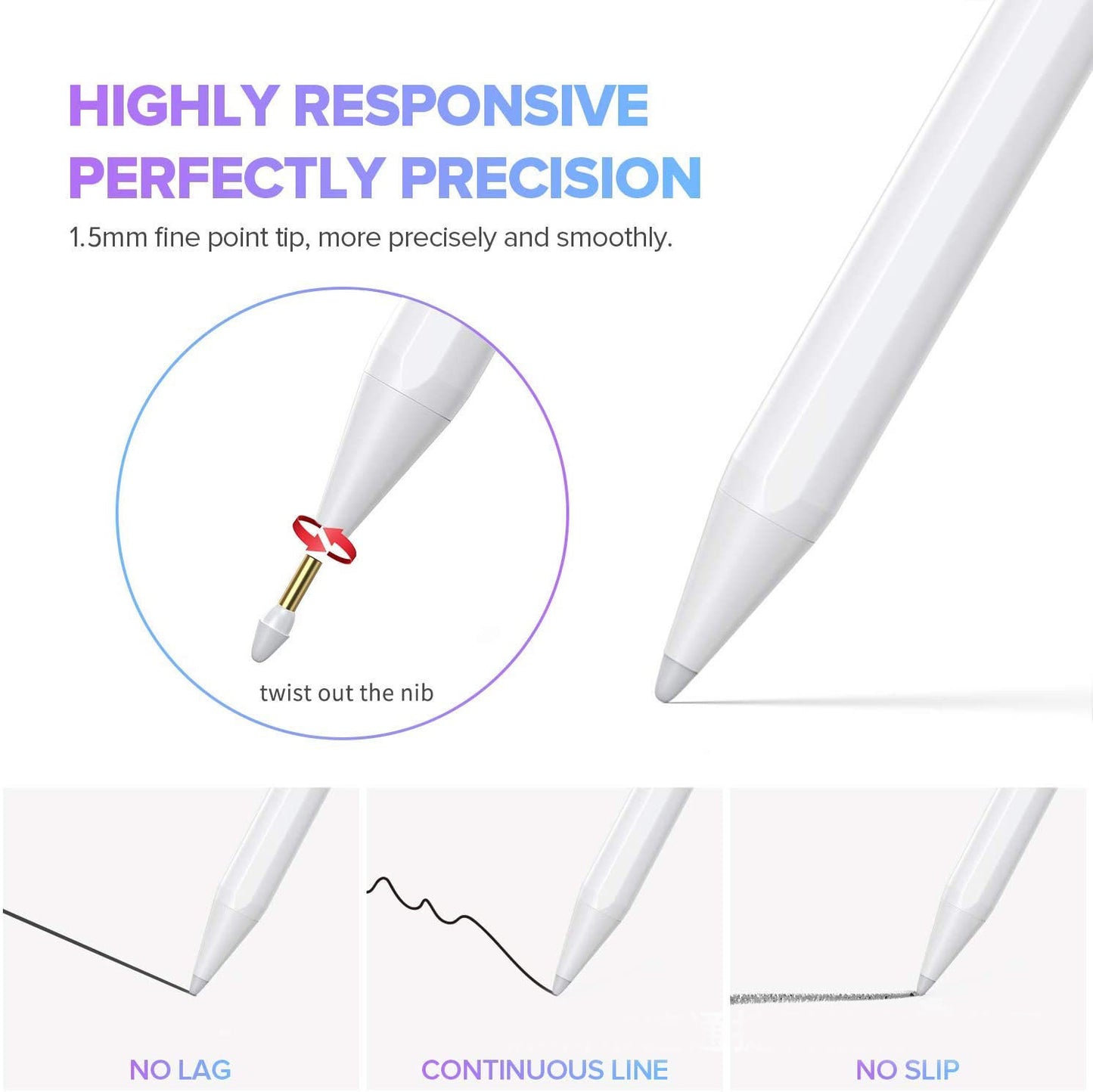 Apple Compatible Active Capacitive Painting Stylus